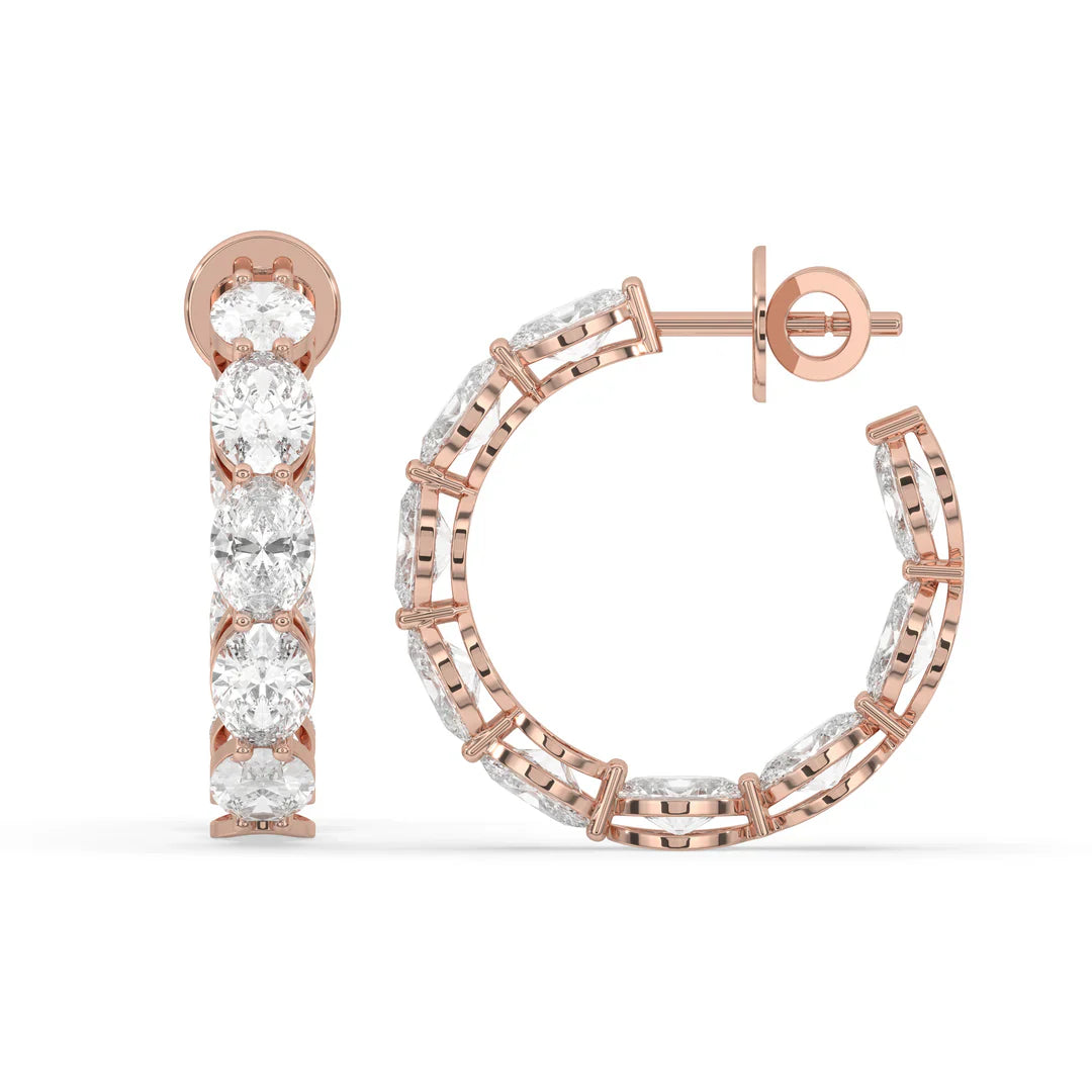 diamond earrings hoops