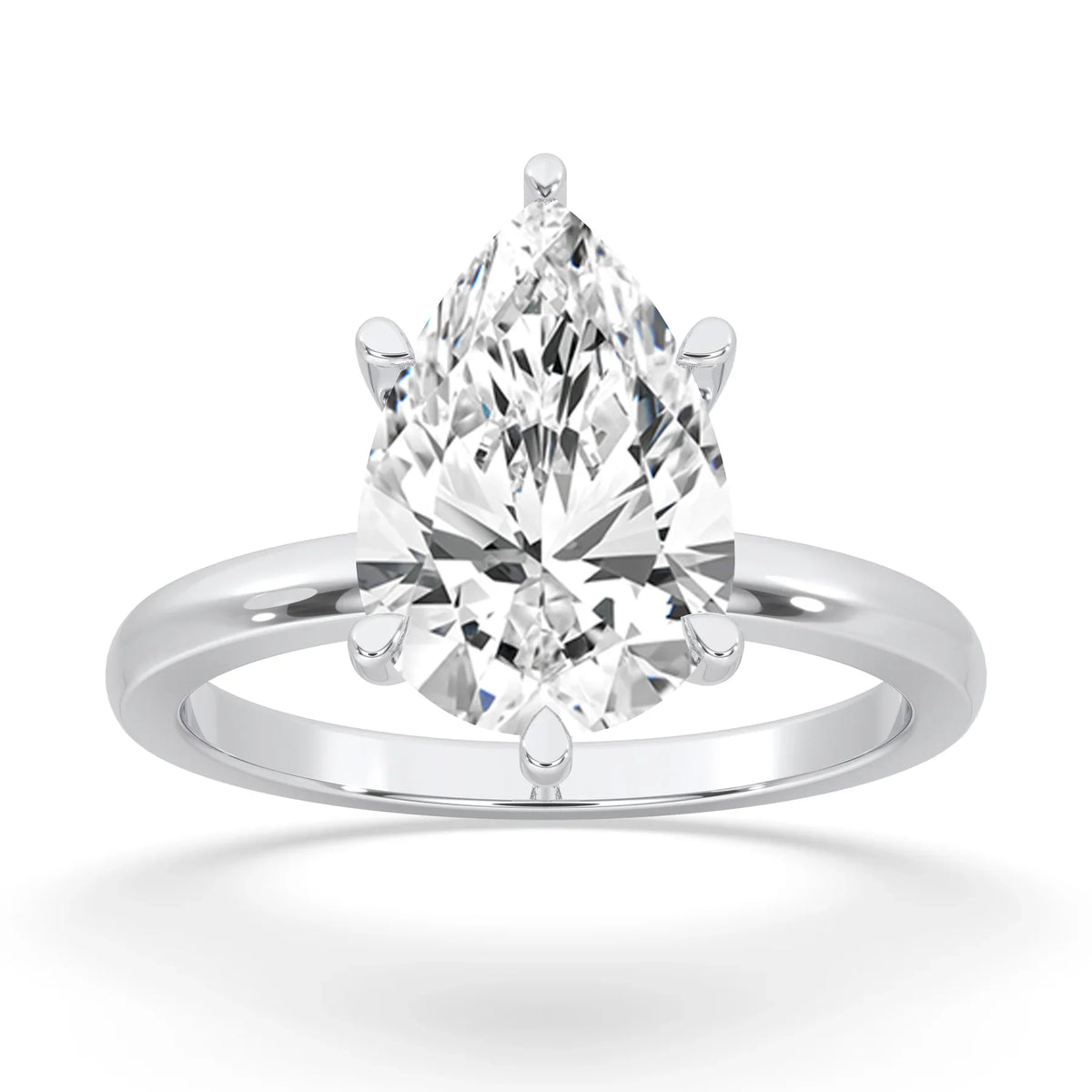 pear cut diamond engagement ring