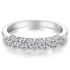 moissanite wedding band