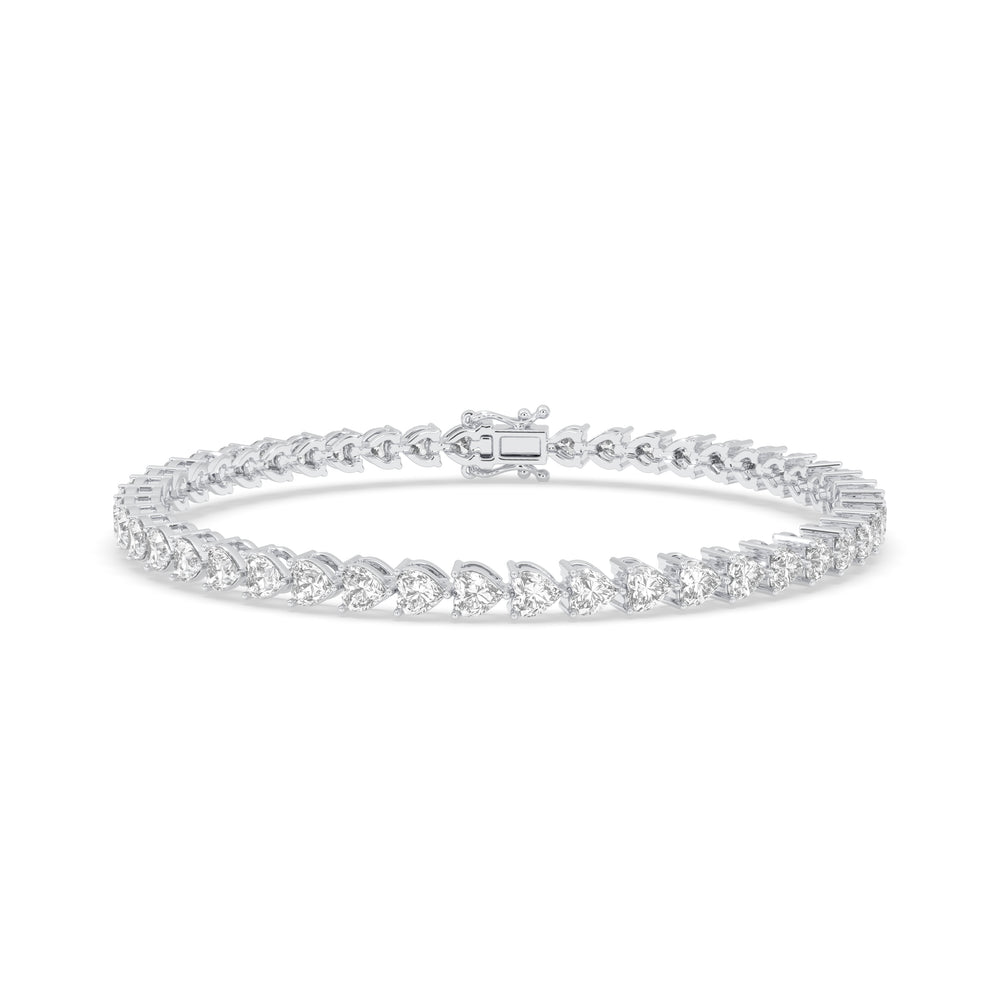 Heart East-West Tennis Bracelet