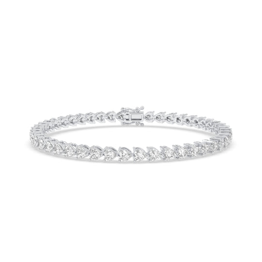 Heart East-West Tennis Bracelet