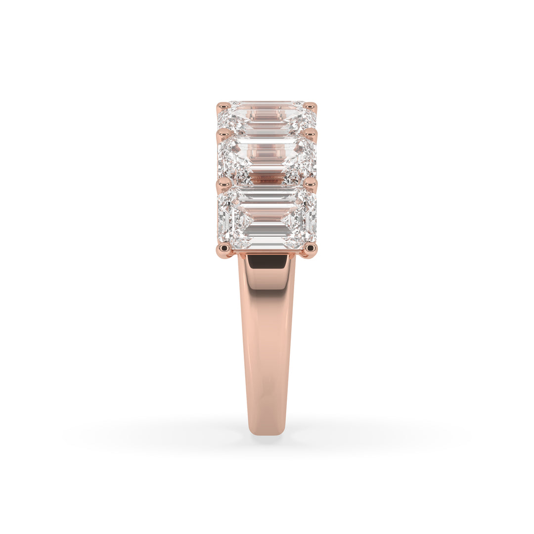 Emerald Cut 7 Stone Ring