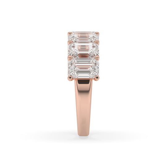 Emerald Cut 7 Stone Ring