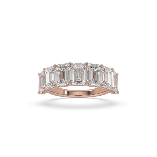 Emerald Cut 7 Stone Ring