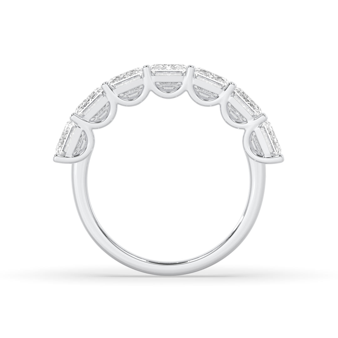Emerald Cut 7 Stone Ring
