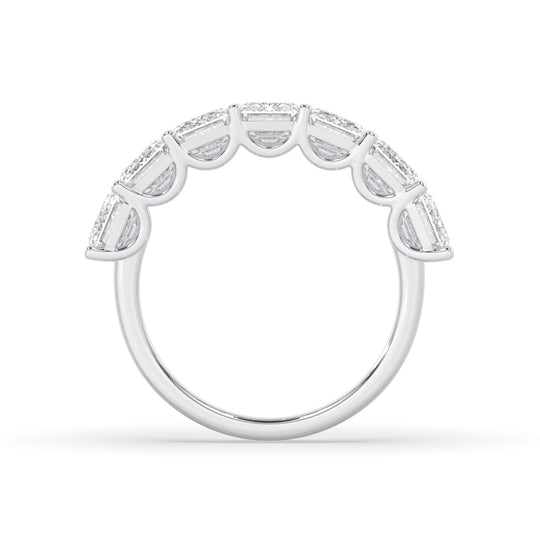 Emerald Cut 7 Stone Ring