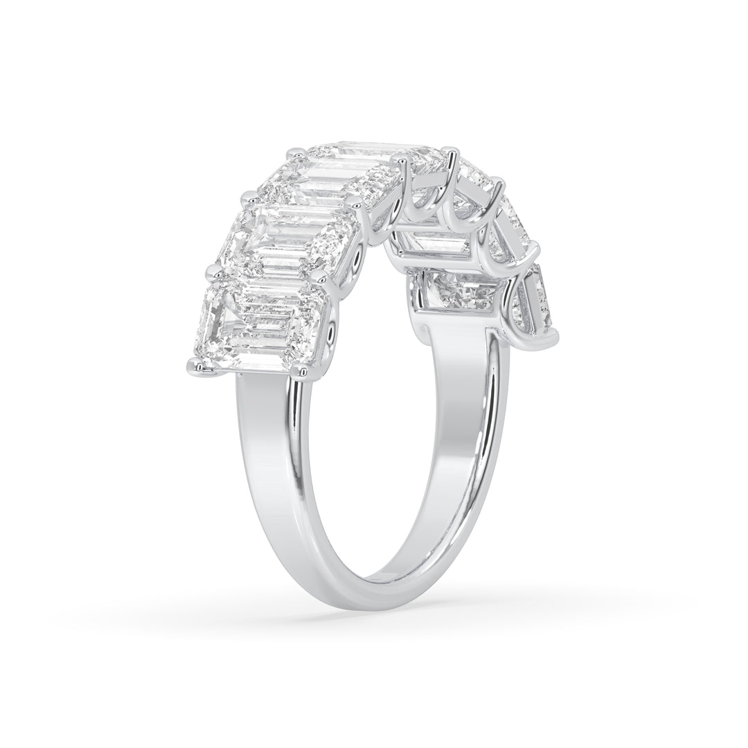 Emerald Cut 7 Stone Ring