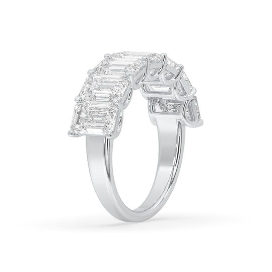 Emerald Cut 7 Stone Ring
