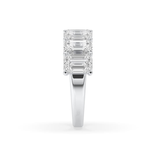 Emerald Cut 7 Stone Ring