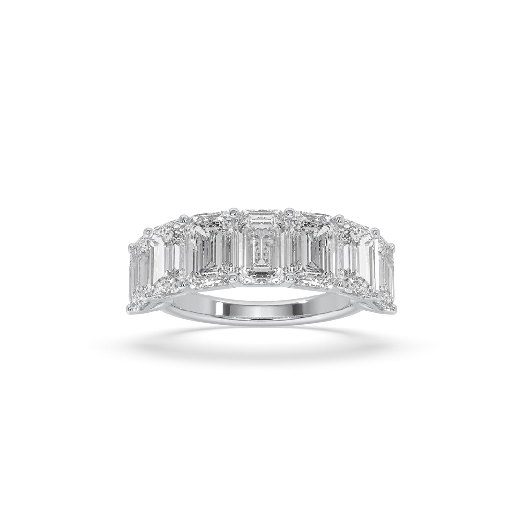 Emerald Cut 7 Stone Ring