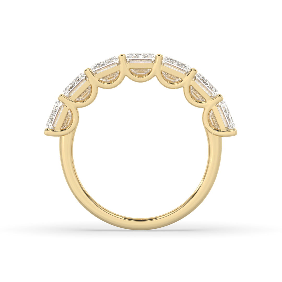 Emerald Cut 7 Stone Ring