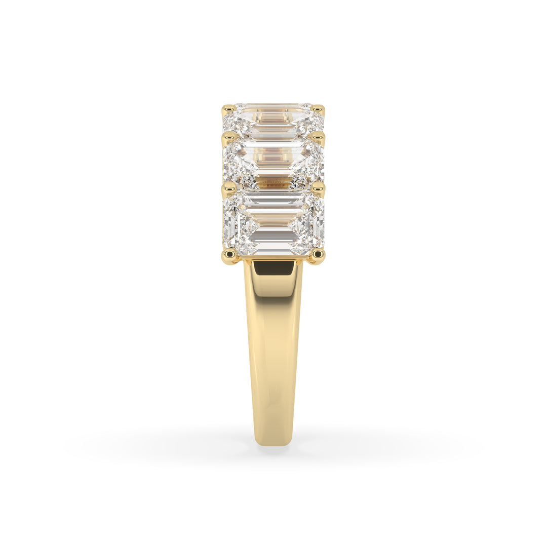 Emerald Cut 7 Stone Ring