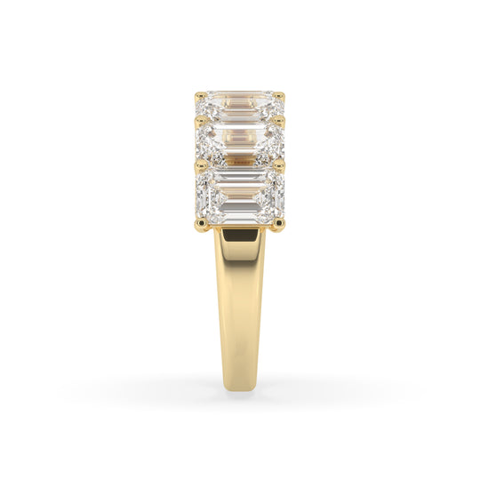 Emerald Cut 7 Stone Ring