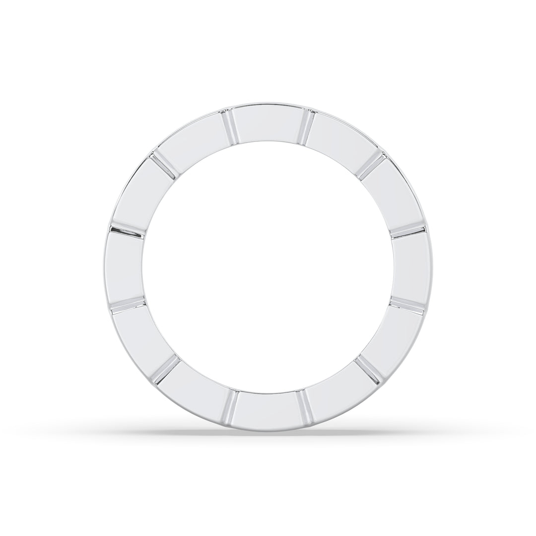 East-West bezel set emerald cut