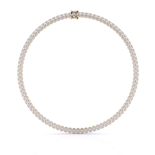 Oval Cut Tennis Necklace