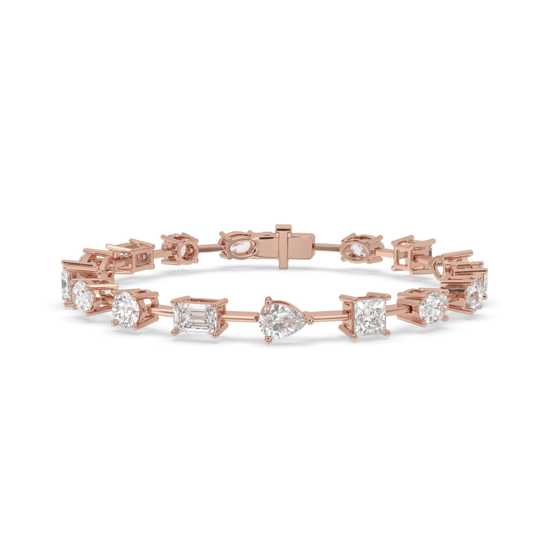 Multi-Shape East-West Tennis Bracelet