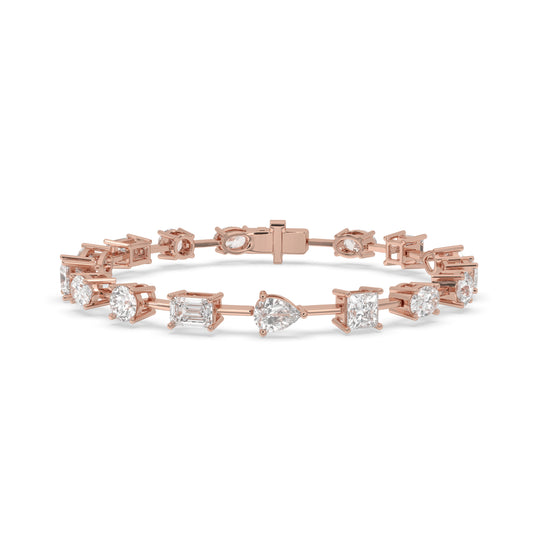 Multi-Shape East-West Tennis Bracelet