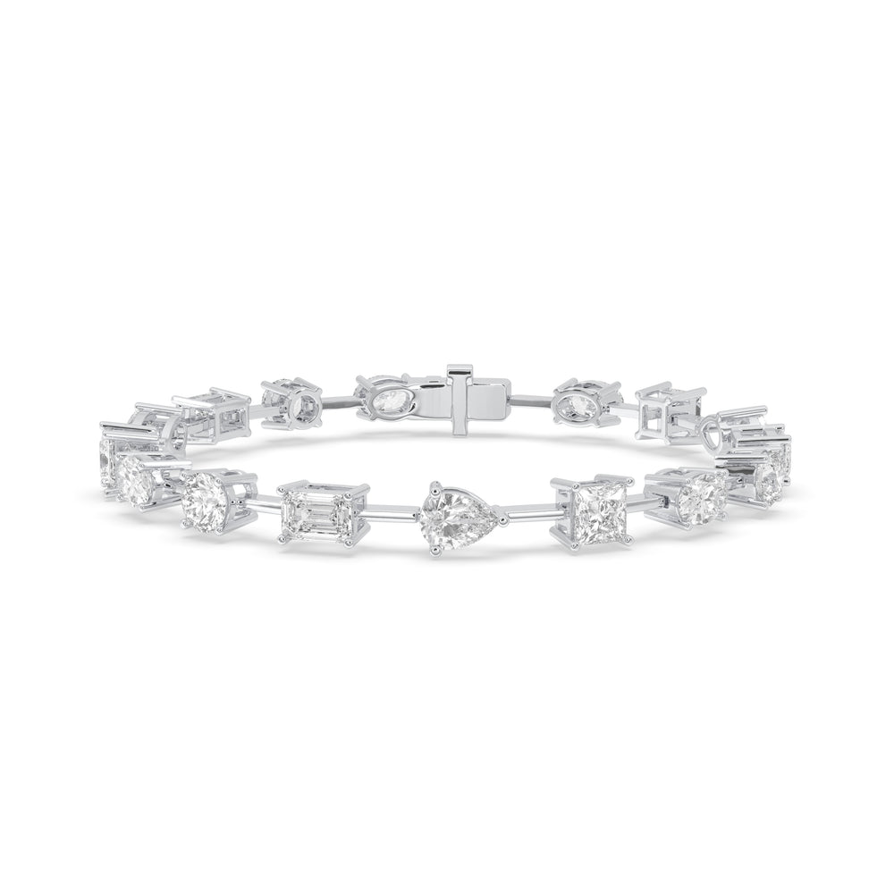 Multi-Shape East-West Tennis Bracelet