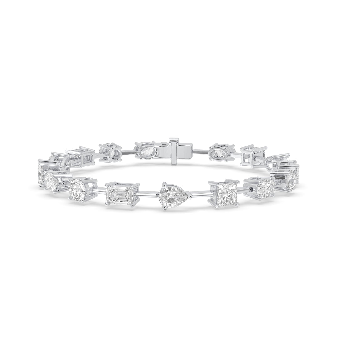 Multi-Shape East-West Tennis Bracelet