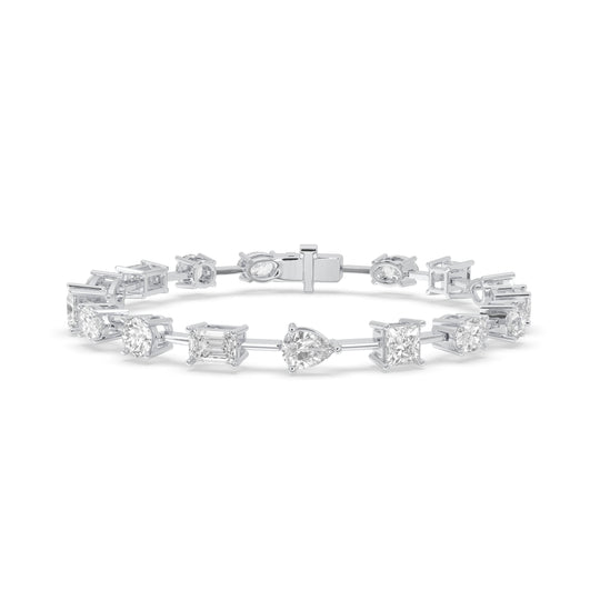 Multi-Shape East-West Tennis Bracelet