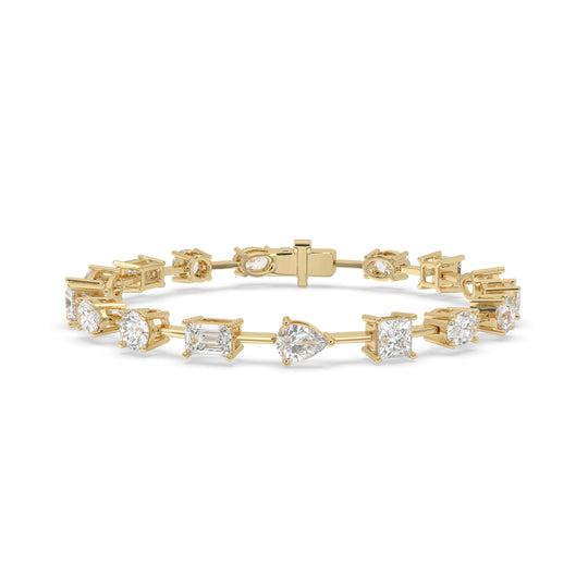 Multi-Shape East-West Tennis Bracelet
