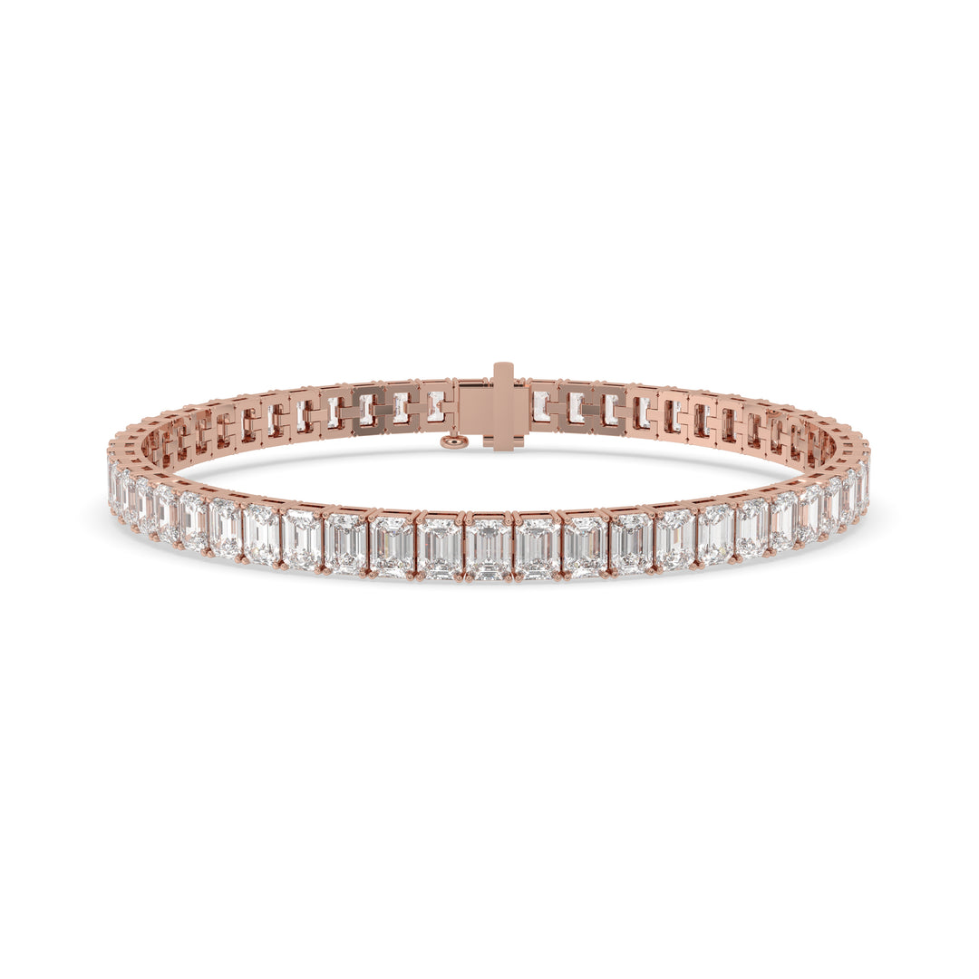 Emerald Diamond Tennis Bracelet