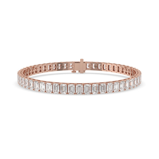 Emerald Diamond Tennis Bracelet