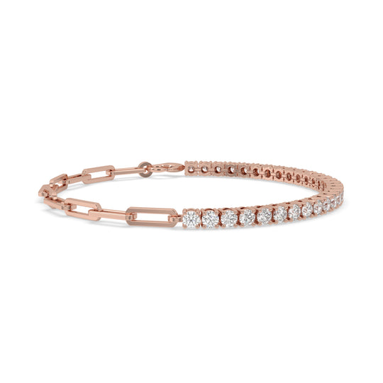 Round Tennis Link Bracelet