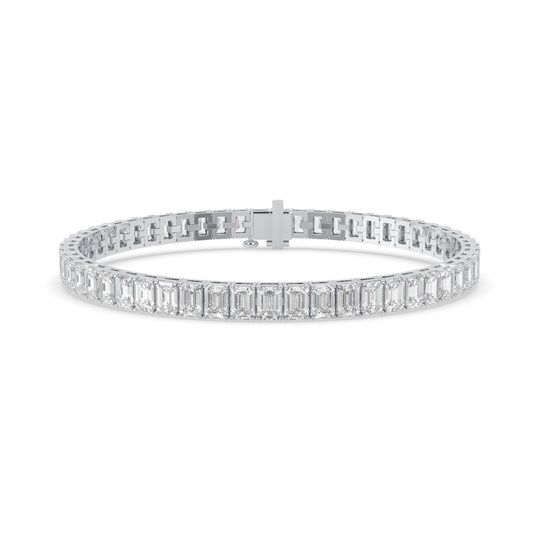 Emerald Diamond Tennis Bracelet
