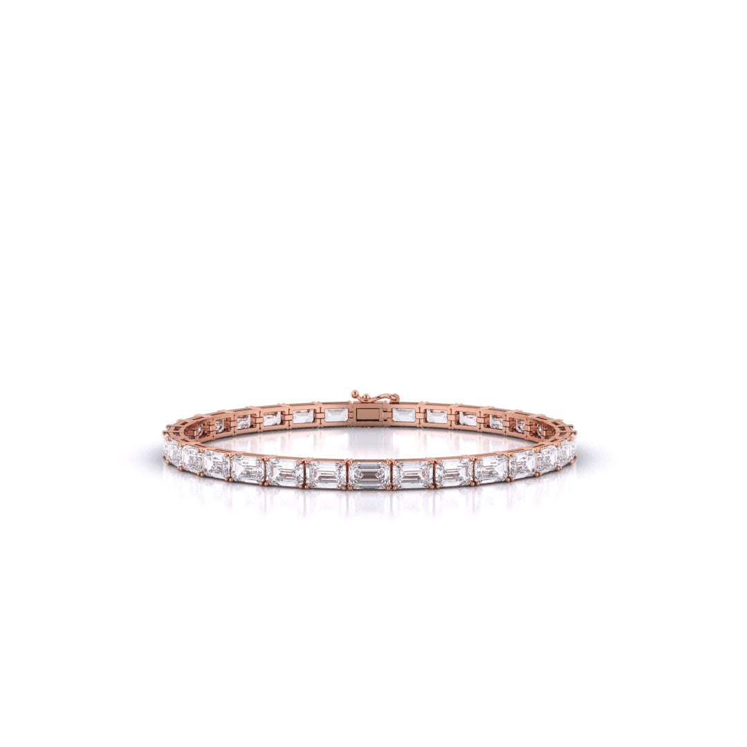 Emerald East-West Tennis Bracelet