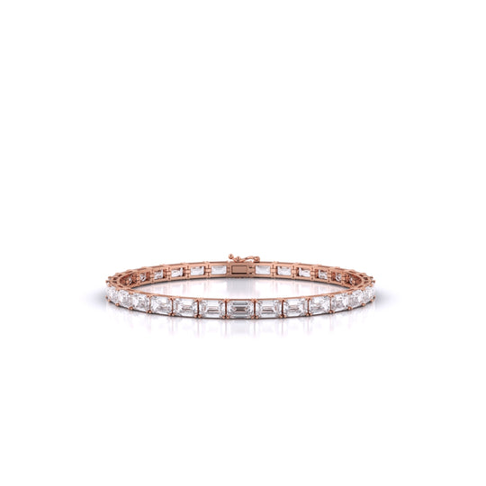 Emerald East-West Tennis Bracelet