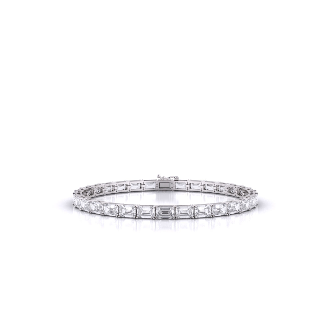 Emerald East-West Tennis Bracelet