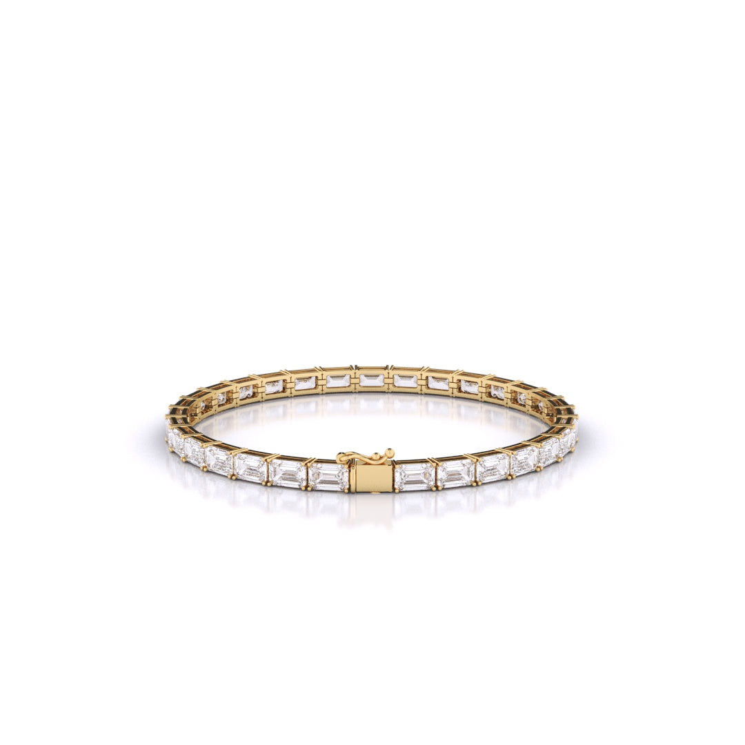 Emerald East-West Tennis Bracelet