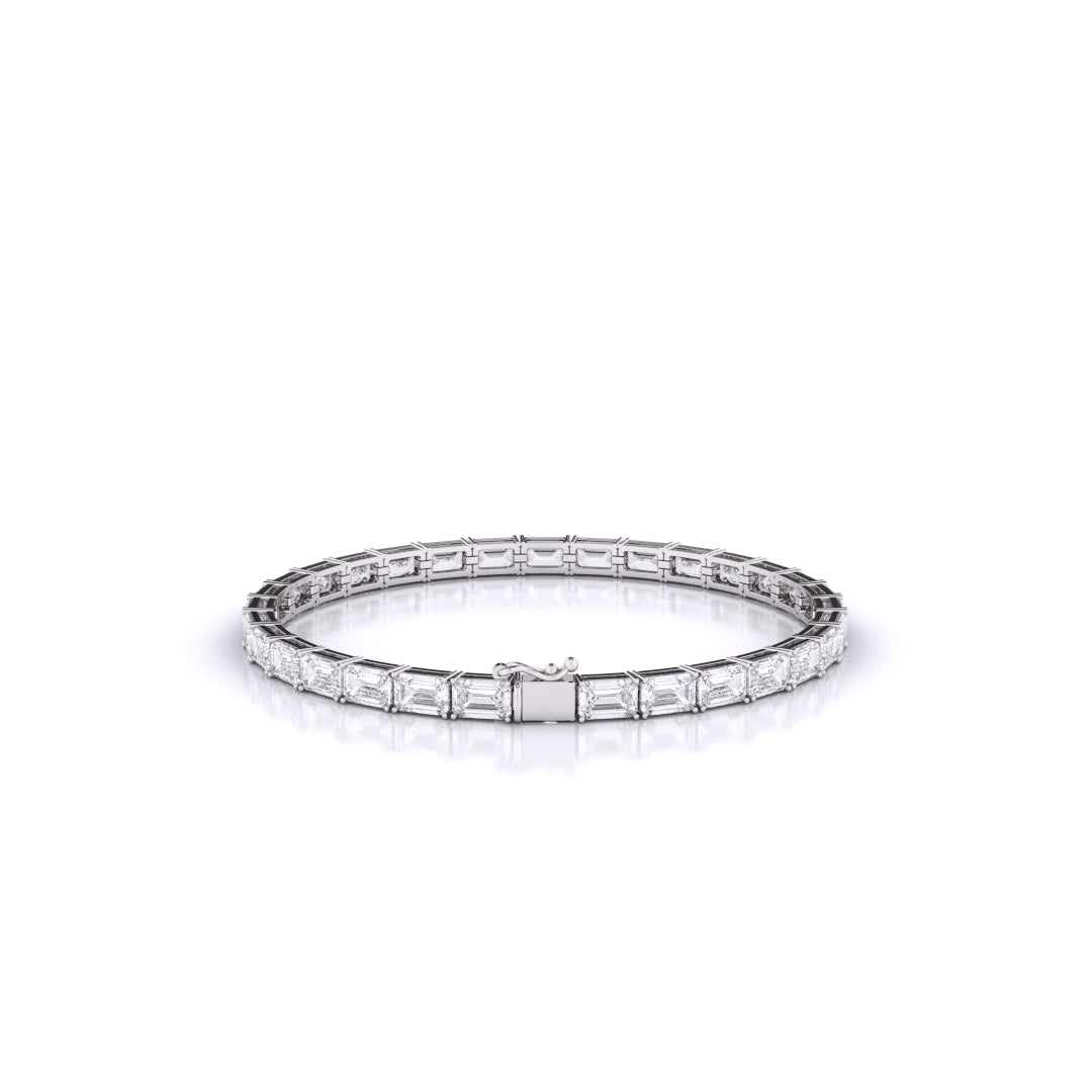 Emerald East-West Tennis Bracelet