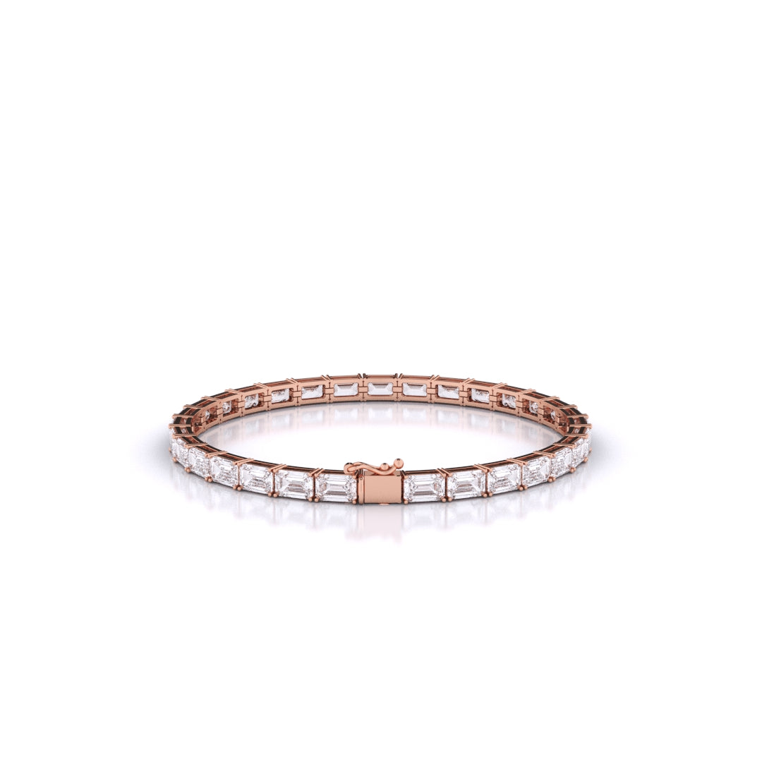Emerald East-West Tennis Bracelet