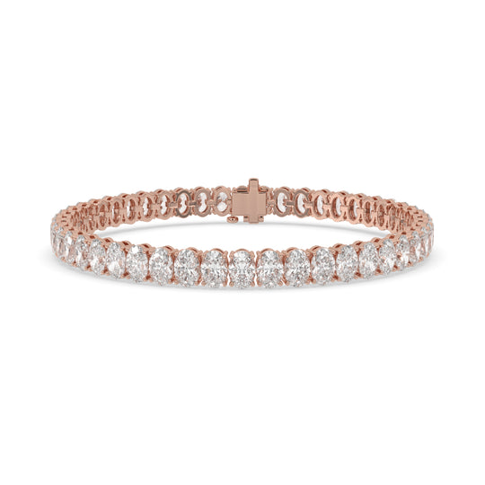 Oval Diamond Tennis Bracelet