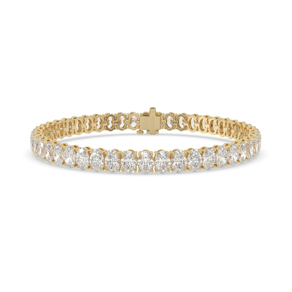 Oval Diamond Tennis Bracelet