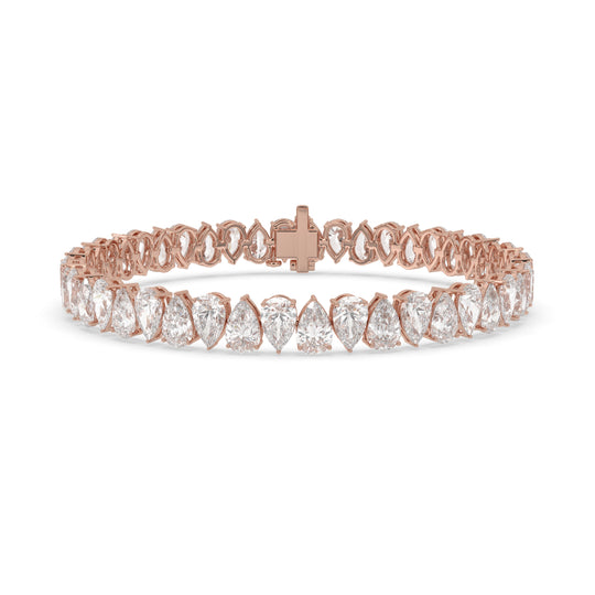 Alternate Pear Tennis Bracelet