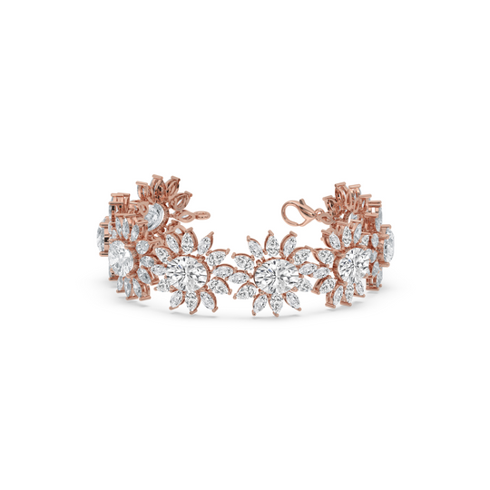 Floral Cluster Bracelet