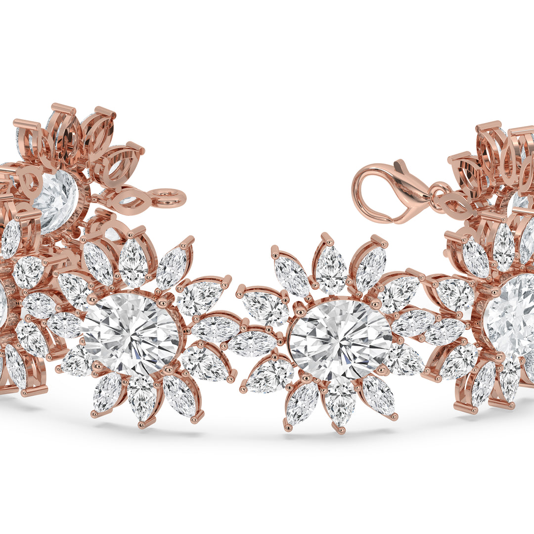 Floral Cluster Bracelet