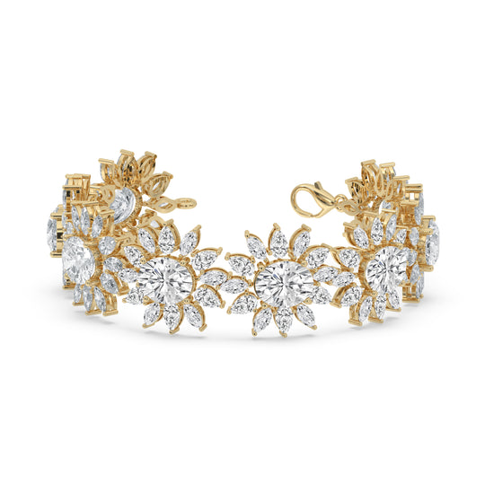 Floral Cluster Bracelet