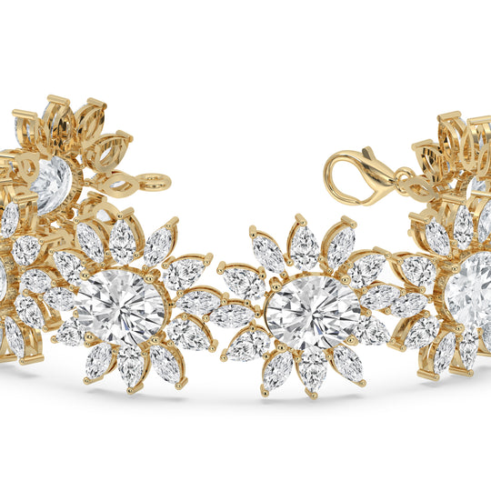 Floral Cluster Bracelet