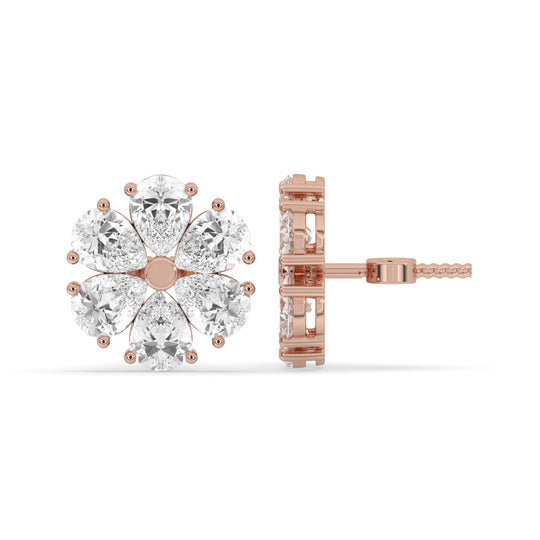 Earring Cluster Flower Set