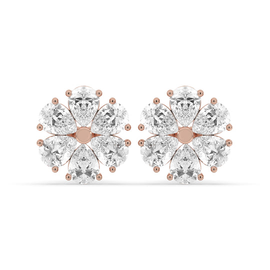 Earring Cluster Flower Set