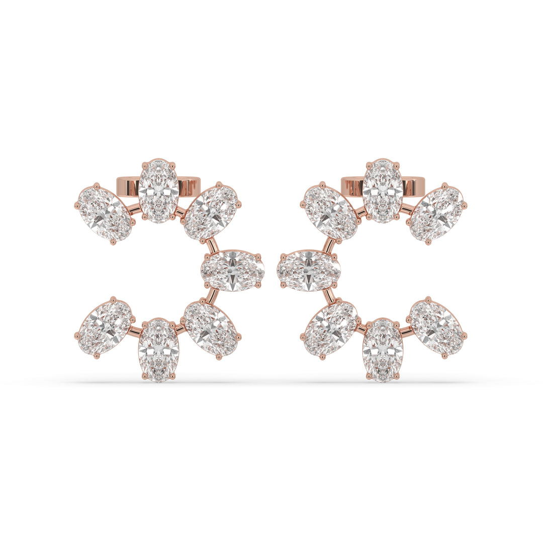Moval Cut Earrings