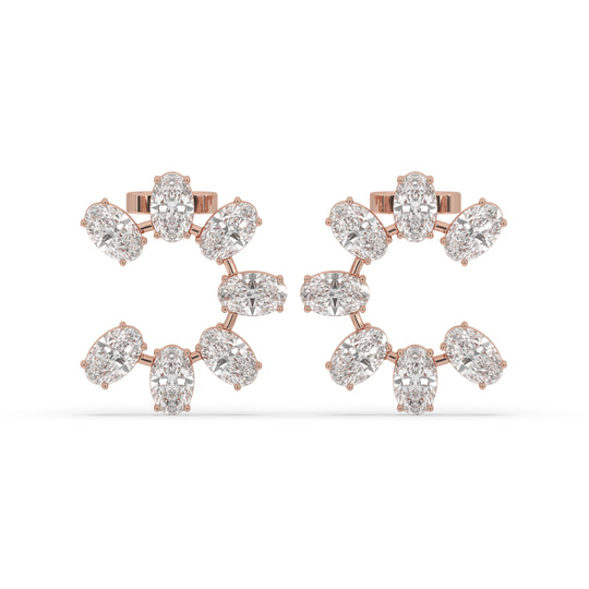 Moval Cut Earrings