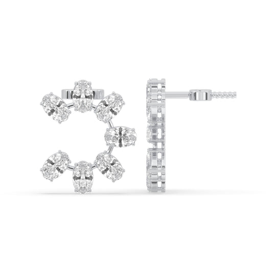 Moval Cut Earrings