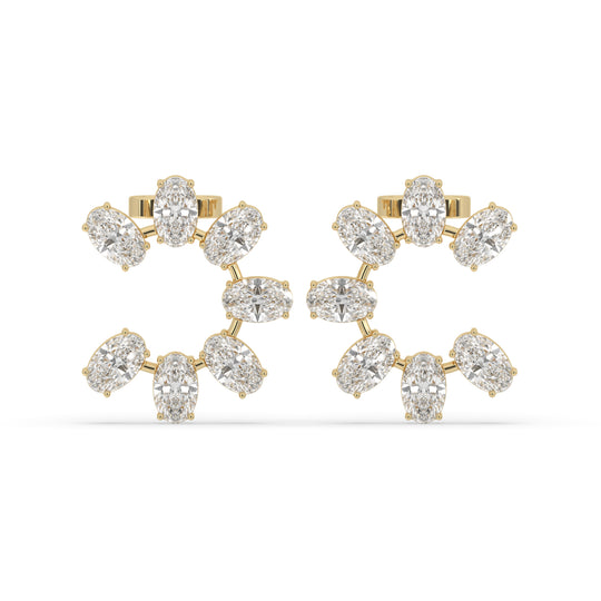 Moval Cut Earrings