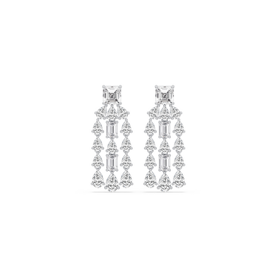 Mixed Shape Chandelier Earrings