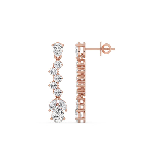 Graduated Fancy Drop Earrings
